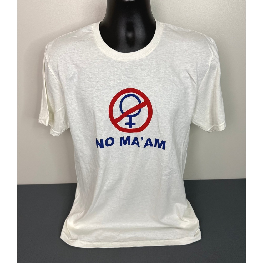 Tested by Al Bundy Men's No Ma'am Graphic Short Sleeve T-Shirt White Medium